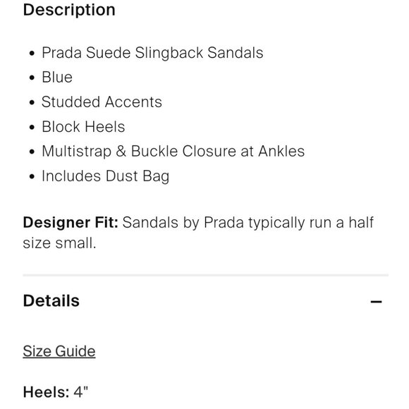 Prada Blue Suede Studded Sandals - Picture 2 of 16